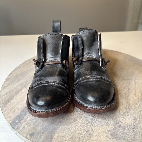 New in Box Freebird by Steven Mabel Black Leather Ankle Booties Women’s Size 6 - Picture 6 of 12
